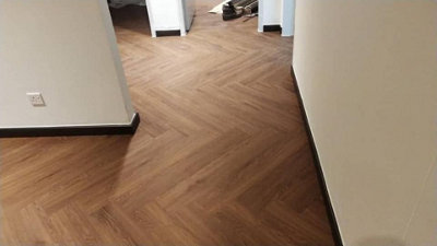 (JH06 Dark Oak) 36pcs/5m² Luxury Vinyl Tiles LVT DRY BACK Wood Look Flooring Kitchen Bathroom - 5