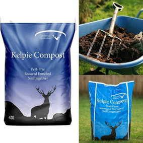 'Kelpie Compost' Peat Free Seaweed Enriched Compost - 40L Bag - Eco Friendly