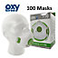 (Pack of 100 FFP3 )  100 Oxyline Masks X 310 SV FFP3 R D Respirator Half Mask  Dust Mask   10 Boxes of 10 Masks