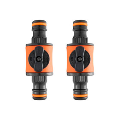 (PACK OF 2) In-line tap/water flow control,allows you to adjust or turn ...