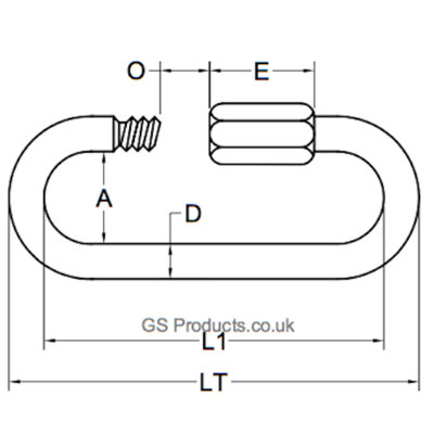 (Pack of 4) 6mm Stainless Steel Quick Link Chain Repair Connecting Link ...