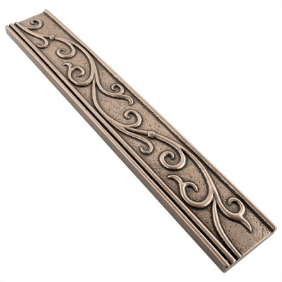 (PACK OF 5) Niche Tiles Cypress Metal Champagne Bronze 4.5cm. x 30cm. Border Wall Accent Tile Trim