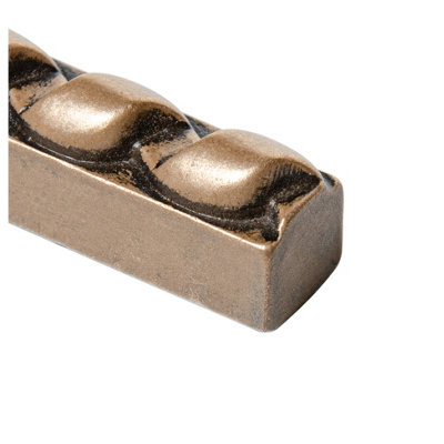 (PACK OF 5) Niche Tiles Rope Metal Champagne Bronze 1.3cm. x 30cm. Border Wall Accent Tile Trim