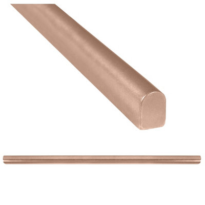 (PACK OF 5) Niche Tiles Trendy Metal Copper 1.5cm. x 30cm. Pencil Bullnose Border Wall Tile Trim