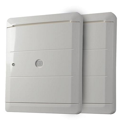 (Pair) Gas and Electric Weather-Resistant Meter Box Covers - Overboxes for DIY Repairs - Protects and Enhances Meters