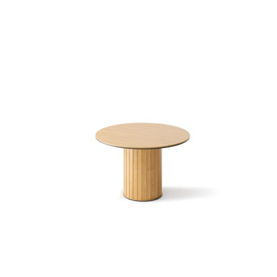  Rotto 9 Dining Table 120cm Oak Vincenza - Curved Design for Modern Gatherings