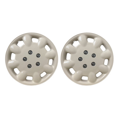 (Set of 2) Milenco 433M 14" Magnolia Pair Wheeltrims Caravan