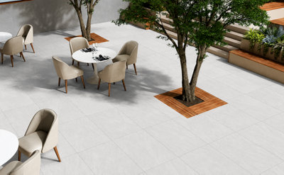 (TNT) MISTWOOD BIANCO 90 X 60 x 2 CM OUTDOOR R11 MATT PORCELAIN TILES ...