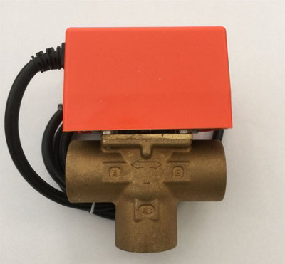 (ZVDS1) 3 Port SOLAR 1 BSP female Motorised Zone Valve Actuator SOLAR ...