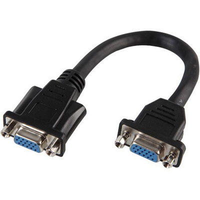 VGA Extension Cable 23CM Short VGA Female To VGA Female Extension Cord Passive VGA Extender Cable For PC Laptop Monitor