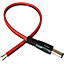 0.3m DC Power Patch Cable Lead 5.5mm x 2.1mm Male Plug to Bare Ends CCTV Camera
