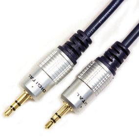 0.5m 3.5mm Jack Plug To Plug Male Cable Audio Lead For Headphone Aux MP3 iPod