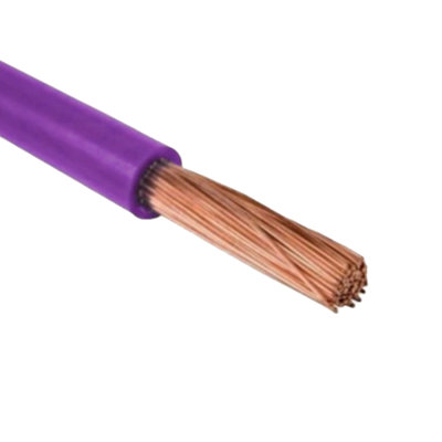 0.5mm² Tri-Rated Cable Wire BS6231, PVC Class 5 Wire for Control Panels, Switchgear & Instrumentation (100M Roll, VIOLET)