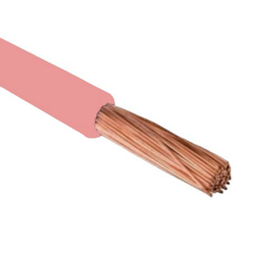 0.5mm² Tri-Rated Cable Wire BS6231, PVC Insulated Class 5 Wire for Control Panels, Switchgear & Instrumentation (100M Roll, PINK)
