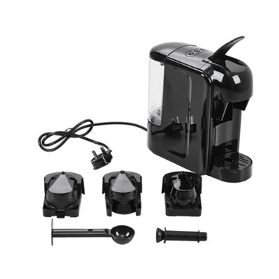 0.6 L Black 3 in 1 Espresso Coffee Machine Easy to Operate for Travel Mug
