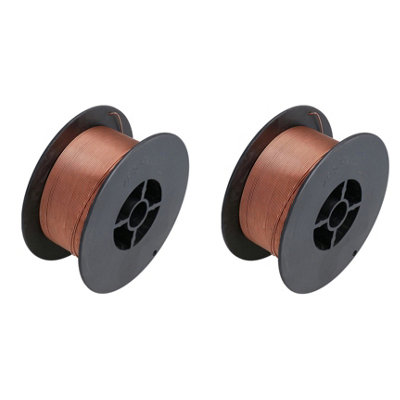 0.6mm Mild Steel Mig Welder Welding Wire Spool Gas Argon CO2 1.0kg Reel 2pk