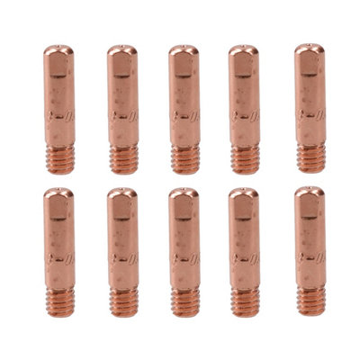 0.8mm Mig Welding Welder Round Contact Tips for MB15 Euro Torches 10pk