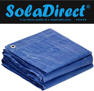 0.9 x 1 m Tarpaulin Cover - Blue 50GSM - Waterproof
