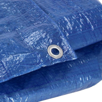 0.9 x 1 m Tarpaulin Cover - Blue 50GSM - Waterproof - 6