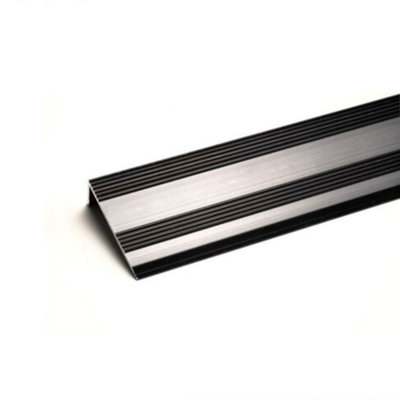 0.9m Superior Brushed Black Nosing Door Plate Threshold