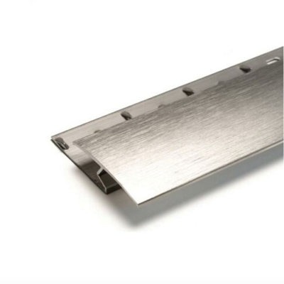 0.9m Superior Brushed Steel Nickel Z-bar Door Plate Threshold