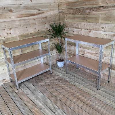 0.9m x 1.8m 5 Tier Heavy Duty Metal Shelving Storage Racking Unit