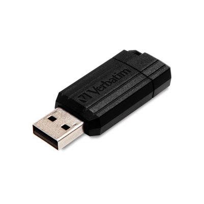 Verbatim 49063 16Gb Pinstripe Usb 2.0 Flash DriveBlack from B&Q
