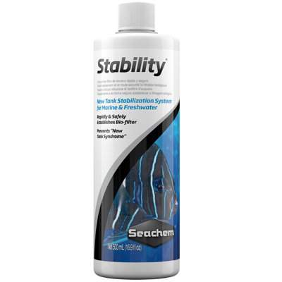 Seachem Stability Establish Biofilter Bacteria Water Safe Aquarium Fish Tank 500Ml from B&Q