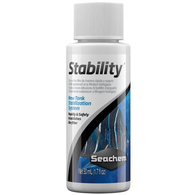 Seachem Stability Establish Biofilter Bacteria Water Safe Aquarium Fish Tank 50Ml from B&Q