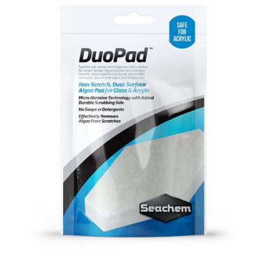 Seachem Duo Pad One Pack Of Aquarium Cleaning Algae Glass Acrylic Fish Tank
