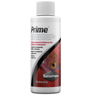 Seachem Prime Dechlorinator Ammonia Nitrite Nitrate Remover 100Ml from B&Q