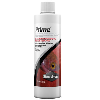 Seachem Prime Dechlorinator Ammonia Nitrite Nitrate Remover 250Ml from B&Q
