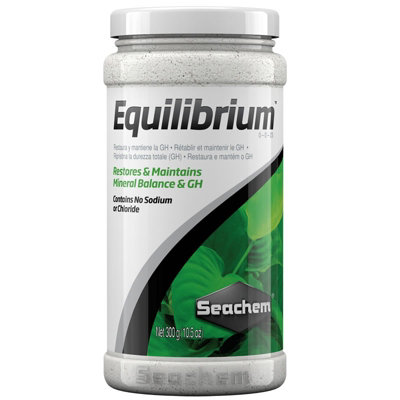 Seachem Equilibrium Re Mineral Balance Gh No Sodium Chloride Aquarium Fish Tank 300G from B&Q