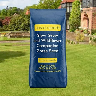 Boston Seeds Bs Slow Grow And Drought Tolerant Grass Seed (1 X 5Kg) from B&Q