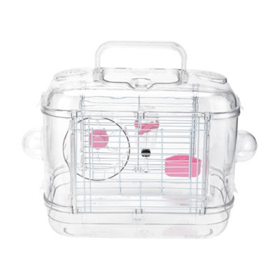 Thehotsale Clear Portable Transparent Hamster Cage 31Cm W X 26Cm D X 20Cm H from B&Q