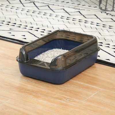 Thehotsale Large Semi-Closed Anti-Splash Detachable Cat Litter Box With Scoop 51Cm W X 34.5Cm D X 17Cm H from B&Q