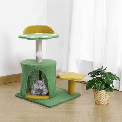 Thehotsale Cat Tree With Sisal Scratching Post And Hanging Ball Toy from B&Q