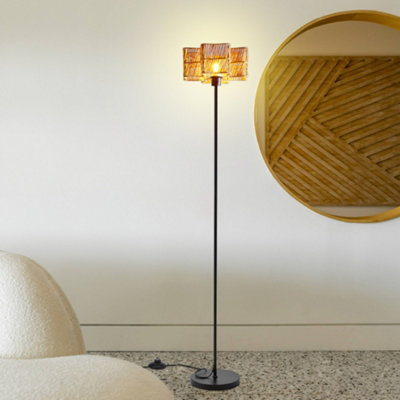 Thehotsale Paper Rope String-Wrapped E27 Single Light Plug-In Floor Lamp from B&Q