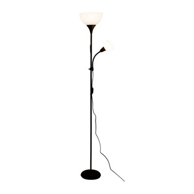 Thehotsale Black Modern Dimmable Mother & Child Tall Floor Lamp With Remote Control from B&Q