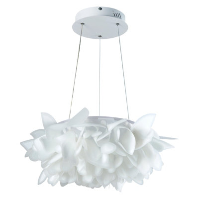 Thehotsale 53Cm Diameter White Dandelion-Inspired Design Fixture Ceiling Pendant Light from B&Q