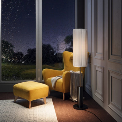 Darphe Modern Fabric Floor LampLiving Room Decorative Floor Lamp E27 Lamp Base from B&Q