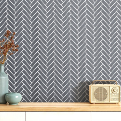 Garden Sanctuary 10Pcs Pet Self-Adhesive 3D Brick Effect Wall Tile Stickers 30.5Cm W X 30.5Cm D from B&Q