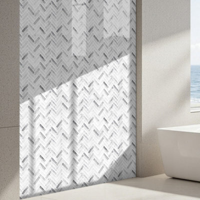Garden Sanctuary 10Pcs Pet Self-Adhesive 3D Brick Effect Wall Tile Stickers 30.5Cm W X 30.5Cm D from B&Q