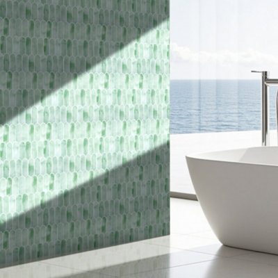 Garden Sanctuary 10Pcs Pet & Pu Peel & Stick 3D Brick Effect Wall Tile Stickers 30.5Cm W X 30.5Cm D from B&Q