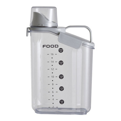 Thehotsale 2.8L Transparent Airtight Food Storage Container With Measuring Cup21Cm W X 10Cm D X 31Cm H from B&Q