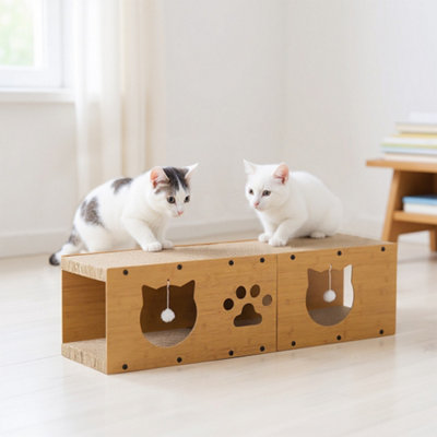 Thehotsale Cat Scratching Board Tunnel With Toy Ball100Cm W X 30Cm D X 30Cm H from B&Q