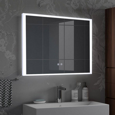 Darphe Bathroom Mirror With Frameless Anti-Fog Dimmable Led Wall Mirror80X60 Cm from B&Q