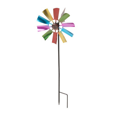 Garden Sanctuary Metal Outdoor Kinetic Windmill Spinner Weathervane For YardGardenOr Patio Decorationinspiredbytheoutdoors.com