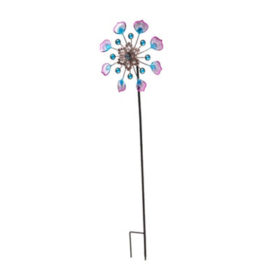 Garden Sanctuary Metal Outdoor Kinetic Windmill Weathervane Spinner For YardGardenOr Patio Decor