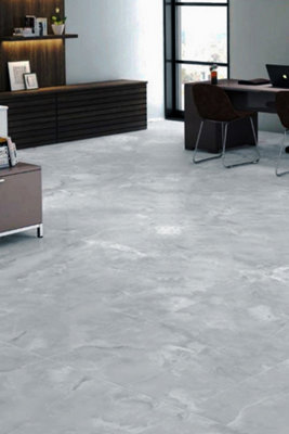 Darphe 24 Pack Stone Effect Waterproof Vinyl Floor Tiles 45.72 X 45.72CmPeel & Stick from B&Q